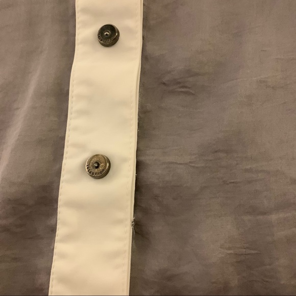 One Shoulder White Grey Classy Top - Picture 3 of 13